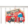 Lilliputiens - drevený panel s aktivitami - hasičské vozidlo