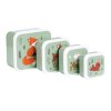 SBSEFF45 LR 2 Lunch & snack box set Forest friends sage
