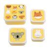 SBSEAF81 LR 1 Lunch & snack box set Animal friends
