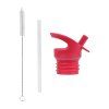 DBSSRE115 LR 1 Lid, straw & brush set Happy cherries