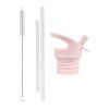 DBSSRE106 LR 1 Lid, straw & brush set Hearts