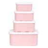 SBSEHE84 LR 3 Lunch & snack box set Hearts