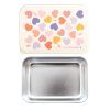 LBSSHE57 LR 3 Stainless steel lunch box Hearts