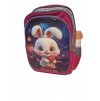 4404 9 skolska taska s 3d motivom zajacik