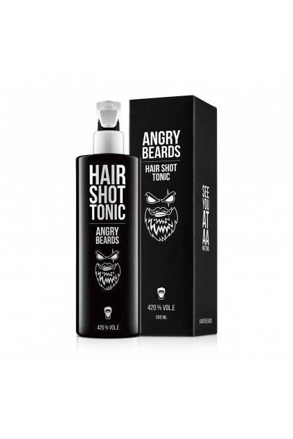 28764 2 angry beards hair shot tonikum na vlasy 500 ml