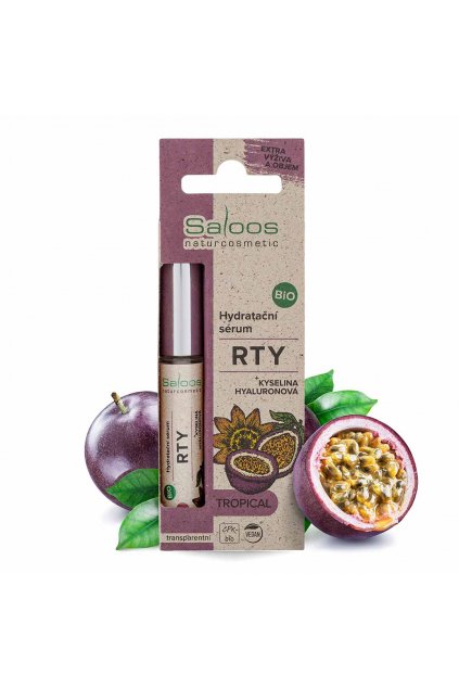 36734 saloos bio hydratacni serum na rty tropical 7 ml