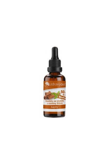 sladidlo kapky 50ml skorice.