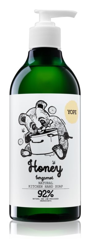 Yope Honey & Bergamot přírodní kuchyňské mýdlo na ruce