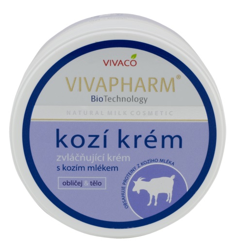 Vivaco Krém na obličej a tělo s kozím mlékem VIVAPHARM 250 ml