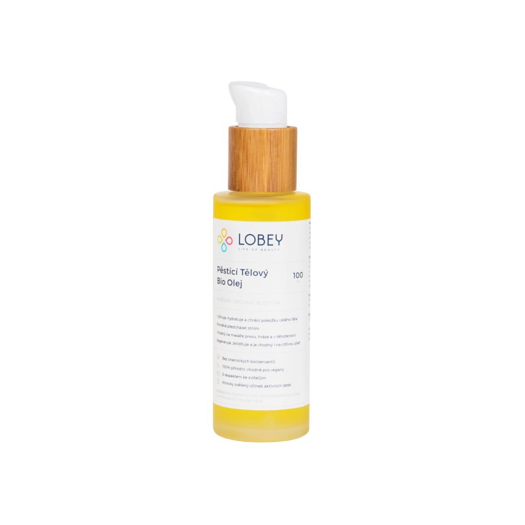 Lobey pěstící tělový olej BIO 100 ml