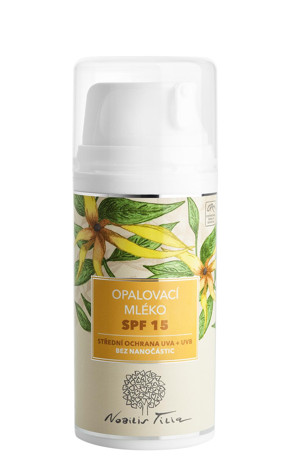 Nobilis Tilia Nobilis Opalovací mléko SPF 15 100 ml