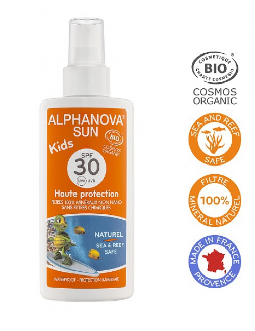 Alphanova SUN BIO Opalovací krém ve spreji pro děti SPF30 125 g