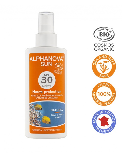 Alphanova Opalovací krém ve spreji SPF 30, 125 g BIO