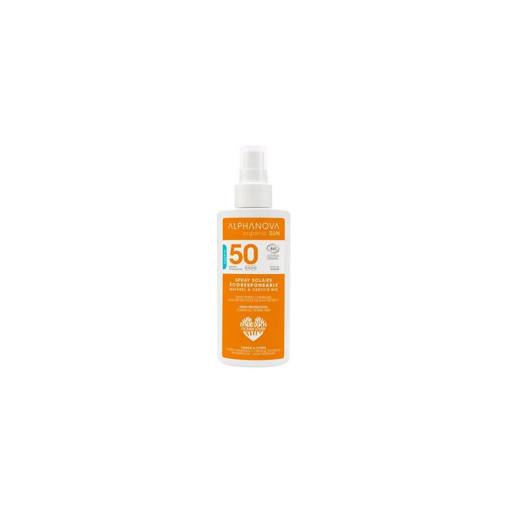 Alphanova Opalovací krém ve spreji pro děti SPF 50, 125g BIO