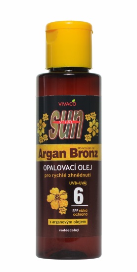 Vivaco Sun opalovací olej s Bio-arganovým olejem SPF6 100 ml