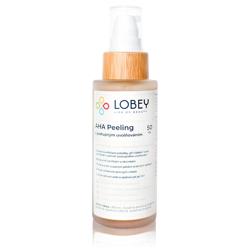 LOBEY AHA Peeling s postupným uvolňováním 50 ml