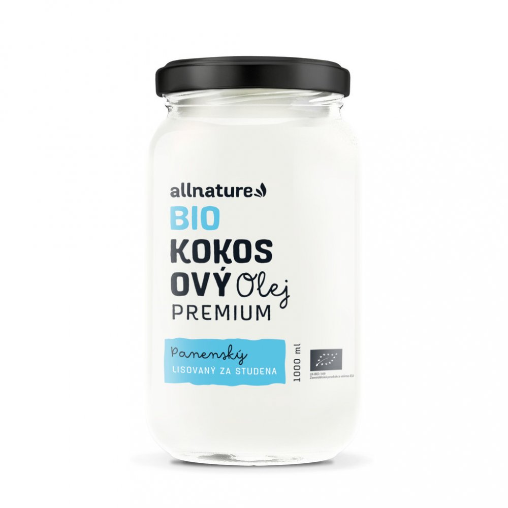 Allnature Premium kokosový olej bio 1000 ml