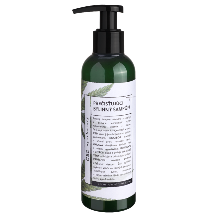 Soaphoria Pročišťující a stimulační bylinný šampon CBD 200 ml