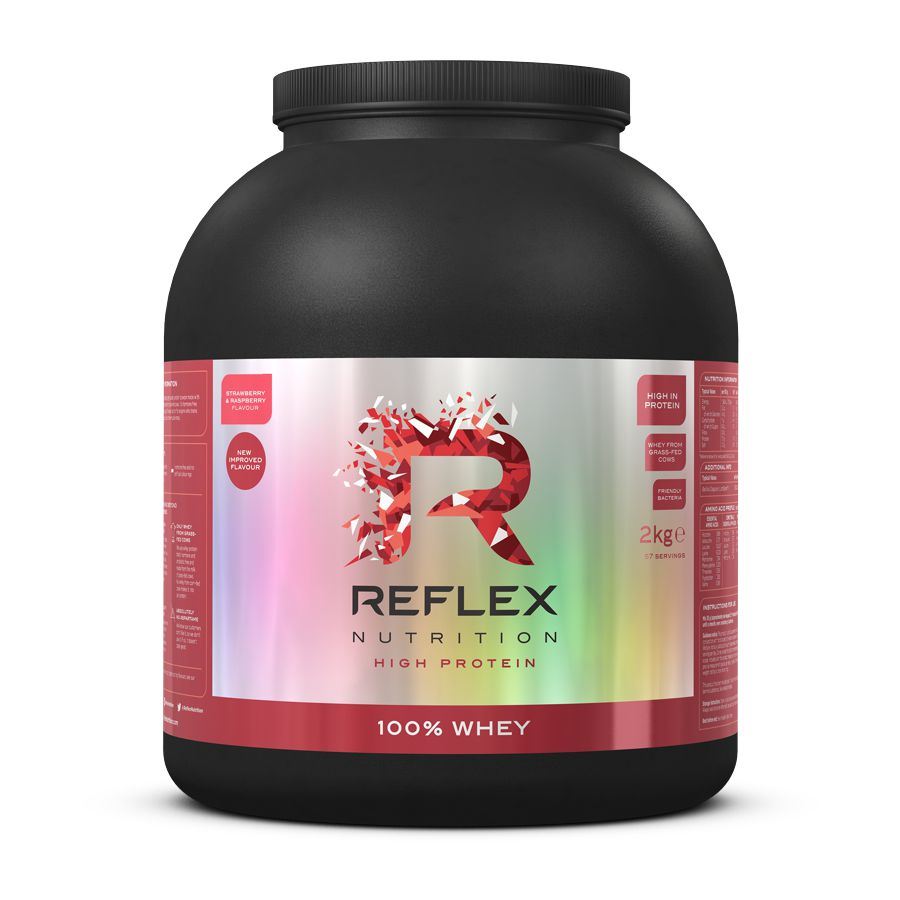 Reflex Nutrition 100% Whey Protein 2000 g varianta: Jahoda malina