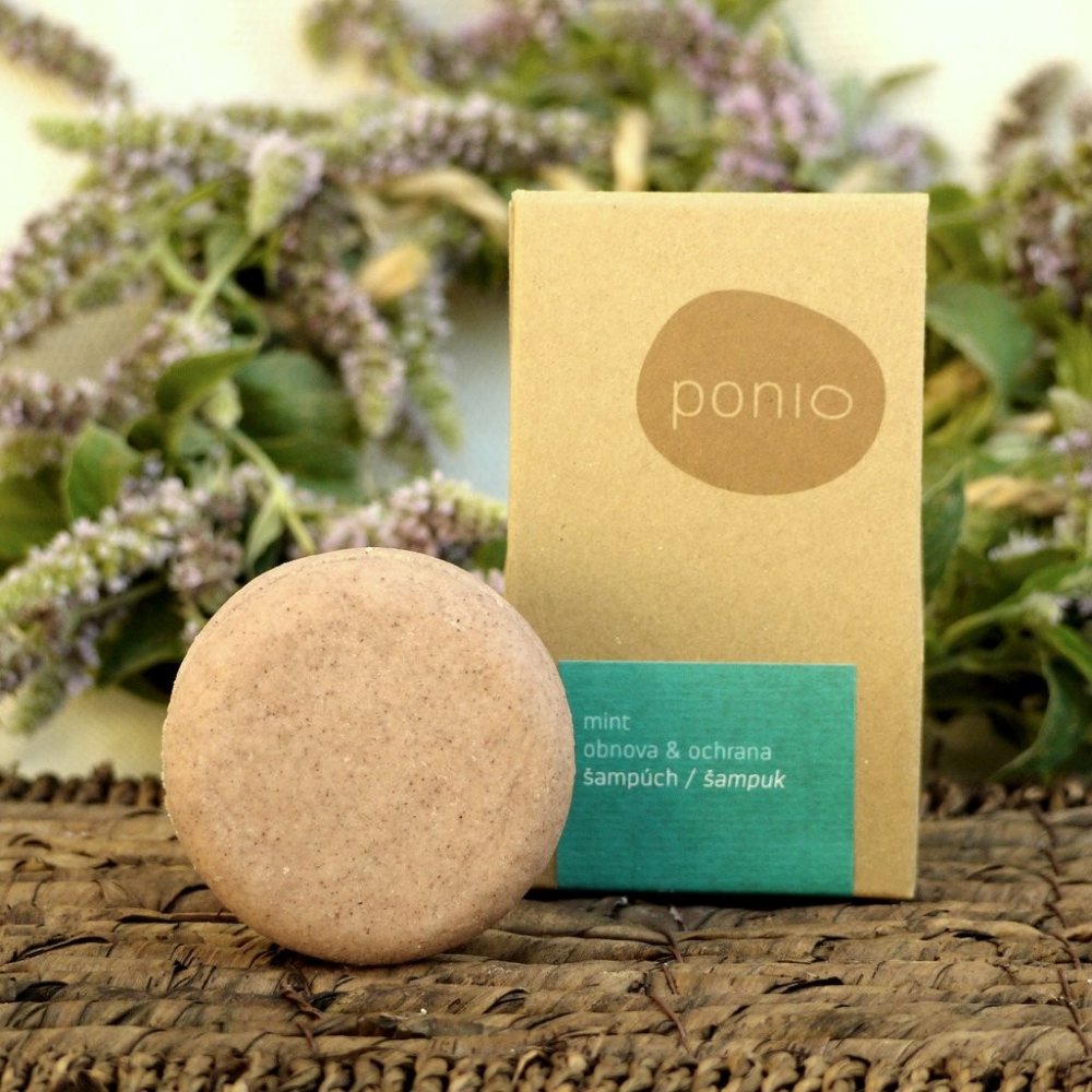 PONIO Tuhý šampon Mint obnova & ochrana varianta: 30g