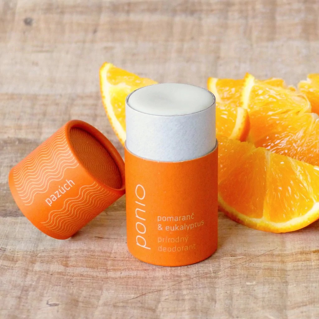 Ponio Pomeranč a eukalyptus - přírodní deodorant roll-on 75 g