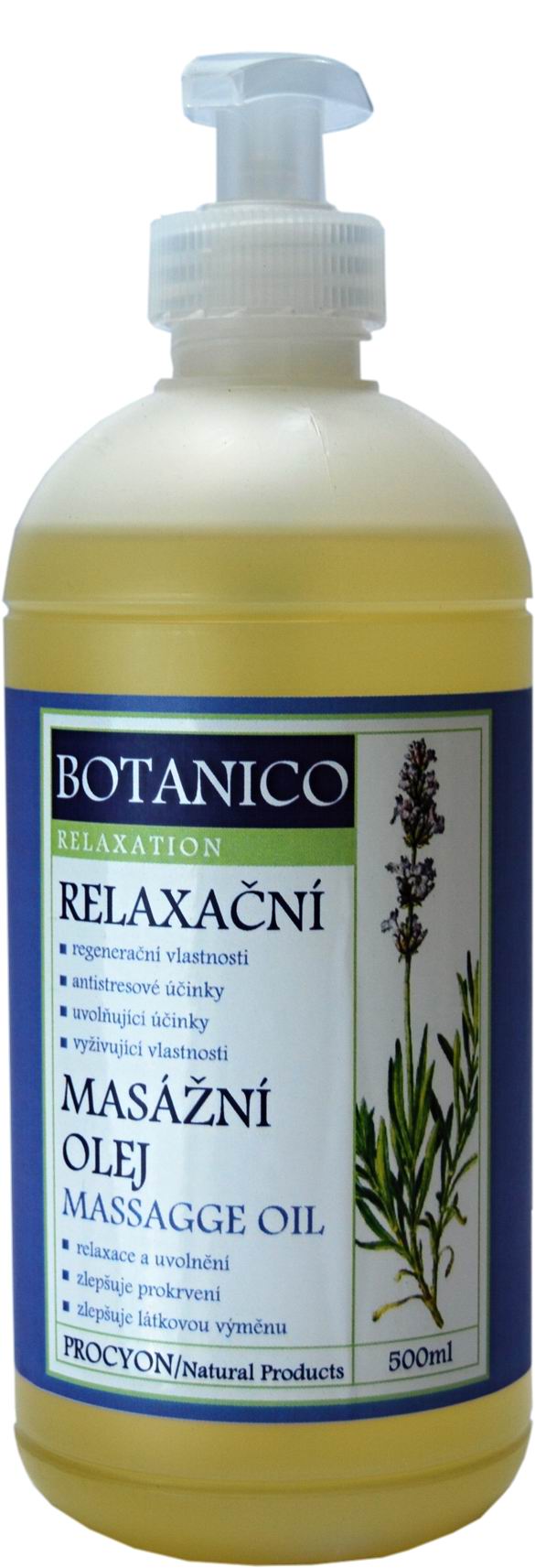 Botanico konopný relaxační olej s levandulí 500ml