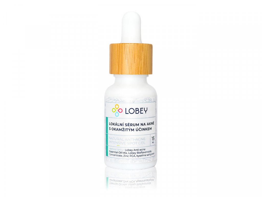 LOBEY Lokální sérum na akné s okamžitým účinkem 15 ml