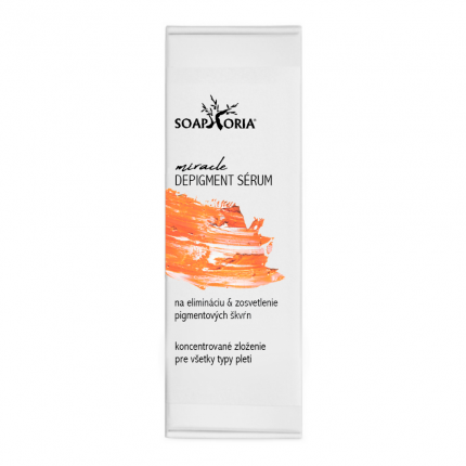 Soaphoria MIRACLE DEPIGMENT SÉRUM NA ELIMINACI & ZESVĚTLENÍ PIGMENTOVÝCH SKVRN NA VŠECHNY TYPY PLETI varianta: 15ml