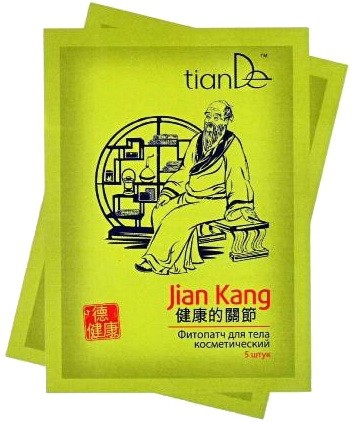 tianDe Kosmetický fytopatch na tělo Jian Kang 5 ks