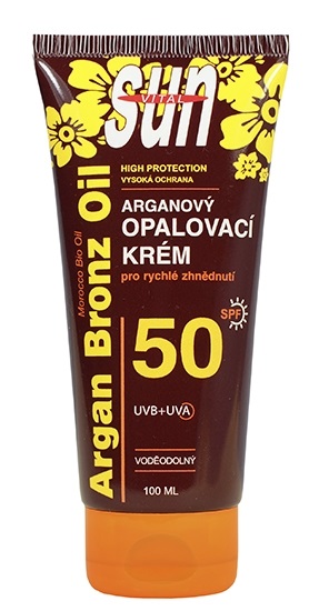 Vivaco Opalovací krém s BIO arganovým olejem SPF 50 SUN VITAL 100 ml