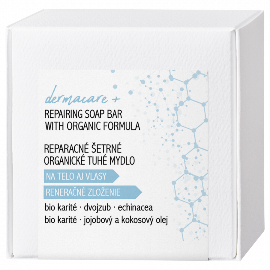 Soaphoria dermacare+ reparační organické tuhé mýdlo pro účinnou relipidaci (předtím: mýdlo na psoriázu, ekzém a problematickou pokožku) 150g