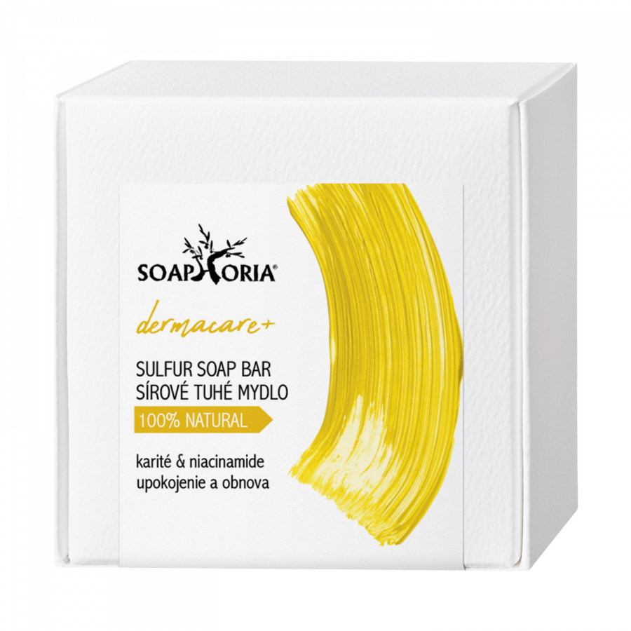 Soaphoria dermacare+ sírové organické mýdlo pro hloubkové čištění a kožní defekty 150g