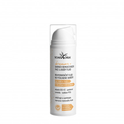 Soaphoria dermacare+ rehydratační fluid pro posílení kožní bariéry (tvář-tělo-vlasová pokožka) 150 ml