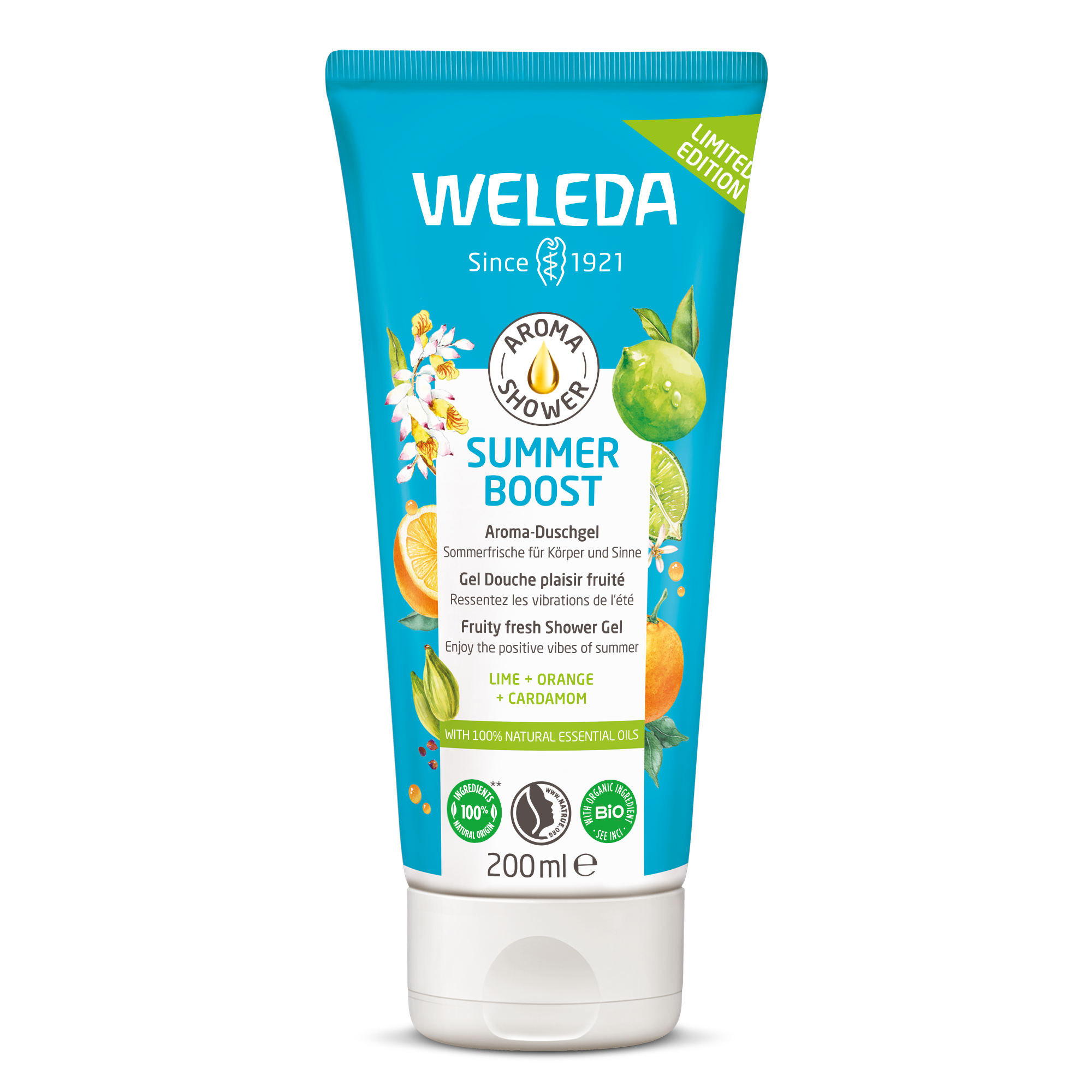 WELEDA Aroma Shower Summer Boost sprchový gel 200 ml