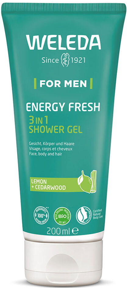 Weleda For Men Energy Fresh 3in1 Shower gel 200 ml