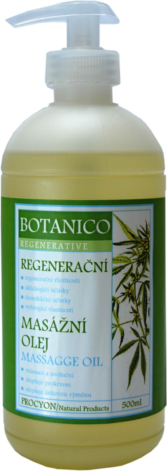 Botanico - Masážní olej - Konopný regenerační - 500ml