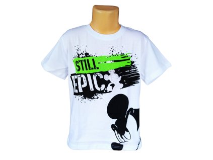 Tričko MICKEY still epic kr.rukáv chlapecké bílé (Barva Bílá, Velikost 134)