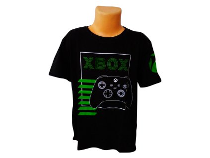 Tričko XBOX kr.rukáv chlapecké černé (Barva Černá, Velikost 152)