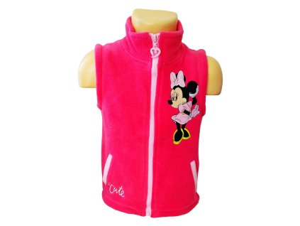 Vesta MINNIE fleece růžová malinová (Barva Růžová malinová, Velikost 8/134)