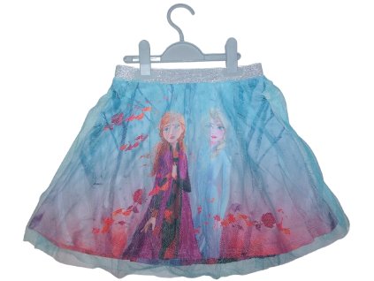 Sukně FROZEN tyl modrá (Barva Modrá, Velikost 98/104)