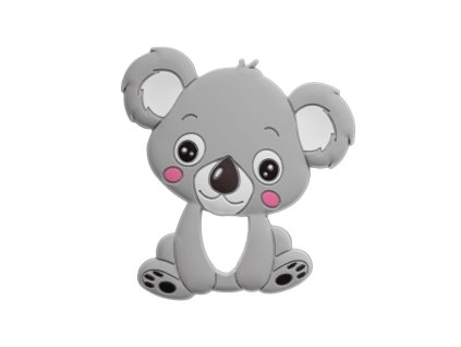 Dětské silikonové kousátko Akuku Koala (Barva Šedá)