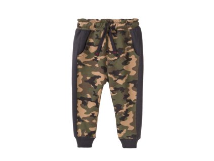 Tepláky chlapecké maskáčové, Minoti, King 4, khaki (Varianta 80/86)