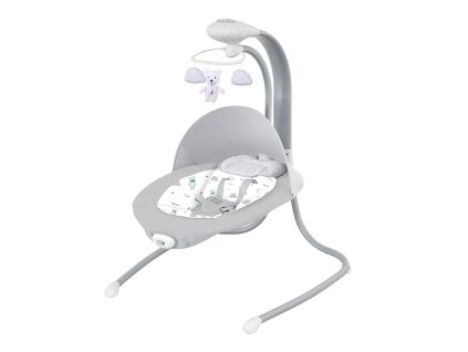 Dětské houpací lehátko NEW BABY TEDDY PLUS s vibrací (Barva Šedá)