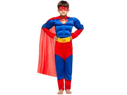 Dětský kostým Svalnatý Superman 110-122 M