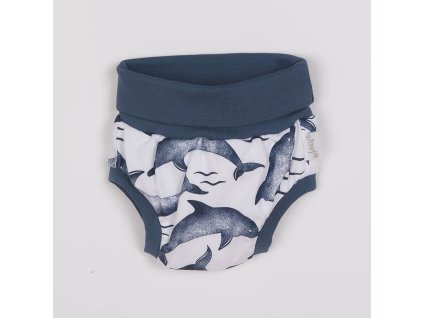 Kojenecké bavlněné kraťasy-bloomers Nicol Dolphin (Barva Modrá, Velikost 116/122)