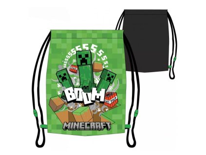 Pytlík na obuv MINECRAFT BOOM zelený