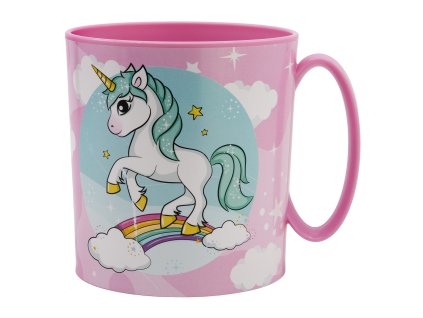 Plastový hrnek UNICORN - JEDNOROŽEC růžový 350ml