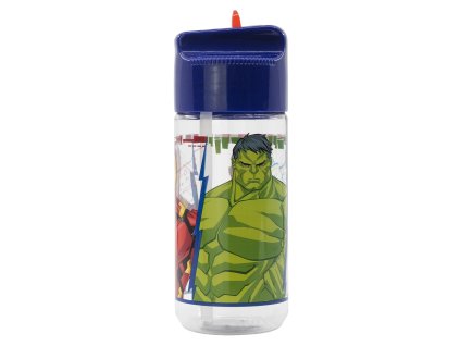 Tritanová lahev na pití AVENGERS s modrým uzávěrem 430ml