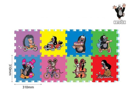 Pěnové puzzle KRTEČEK 30x30 8ks