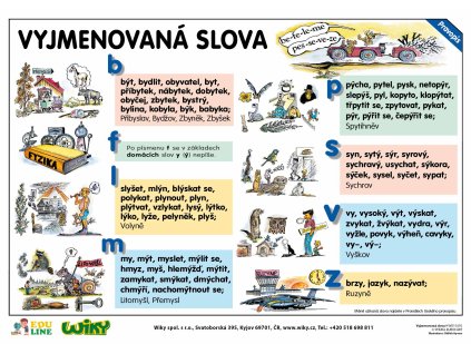 Vyjmenovaná slova - slovní druhy A4